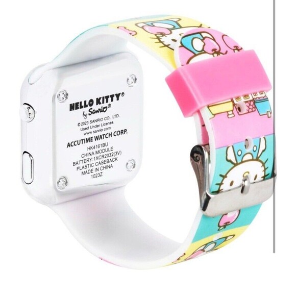 Hello Kitty Pastel Rainbow LED Wrist Watch Multi-Color - Picture 6 of 10